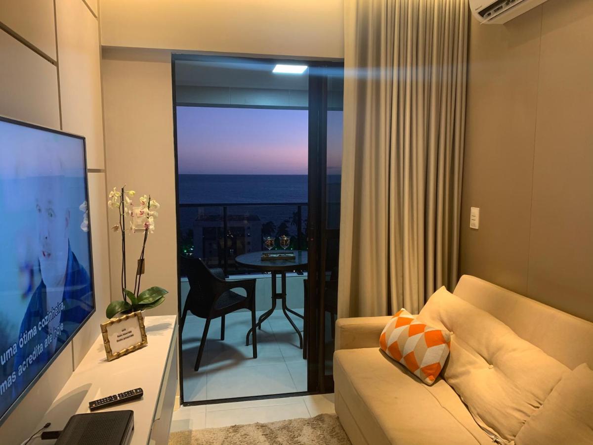 Luxo 1406 - Quarto E Sala Com Varanda Frente Mar Ponta Verde Maceió Exterior foto
